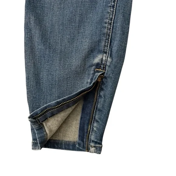 PISTOLA Anais Ankle Zip Skinny Jeans Blue Denim Distressed Pockets Size 30 - Picture 7 of 9